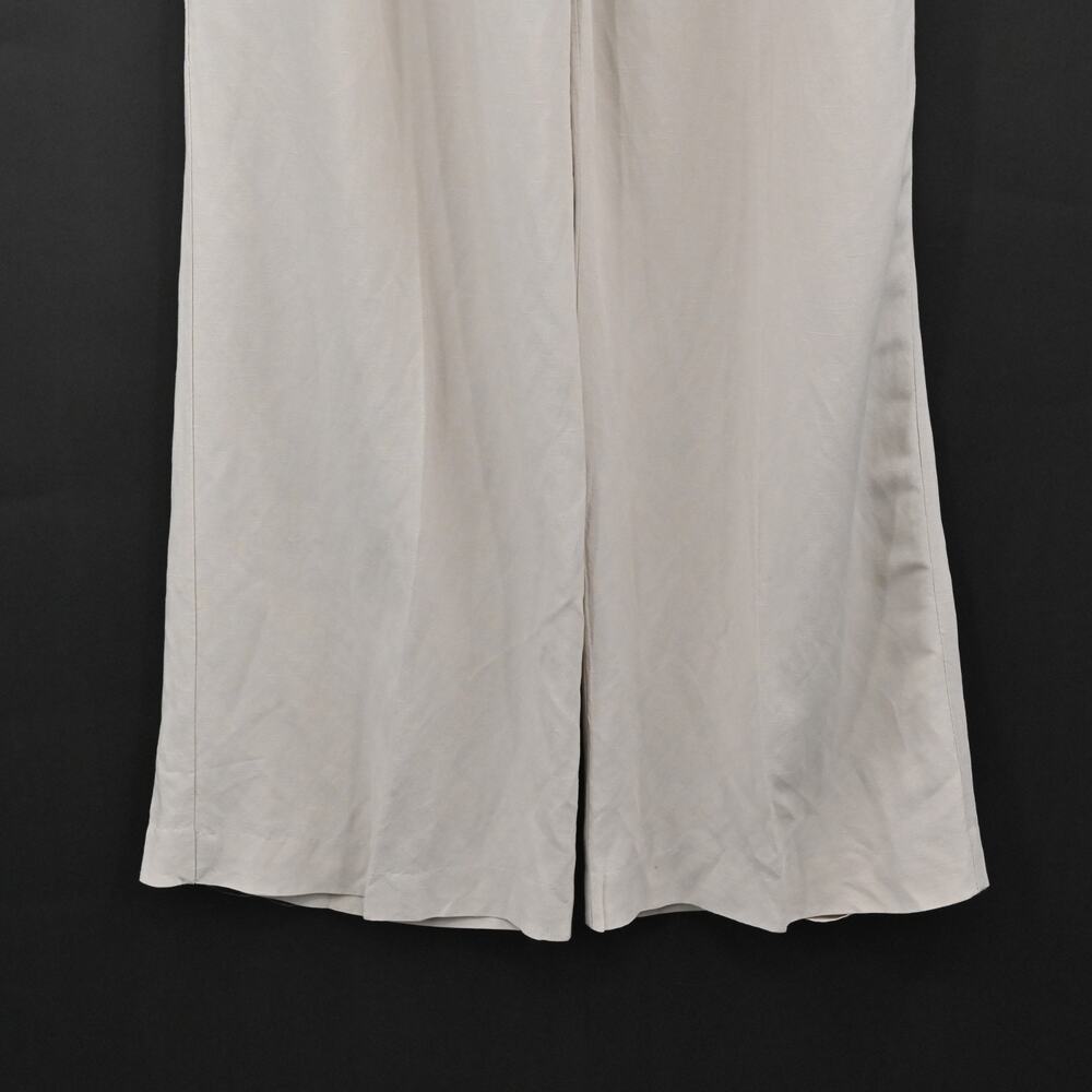 BARBARA ALVISI Womens Wide Leg Pants Size XS Linen Drawstring Minimalist Italy - Picture 10 of 12